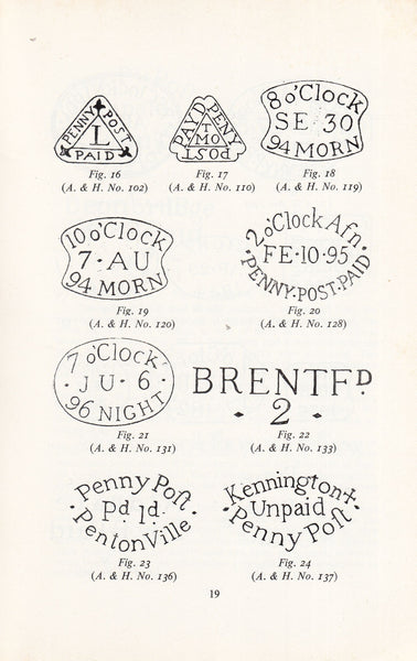 101429 ' BRITISH POSTMARKS - A SHORT HISTORY AND GUIDE' BY ALCOCK AND HOLLAND.