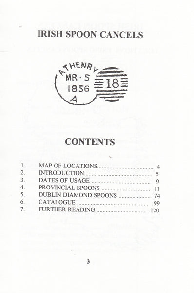 101430 - IRISH SPOON CANCELS BY RICHARD ARUNDEL.