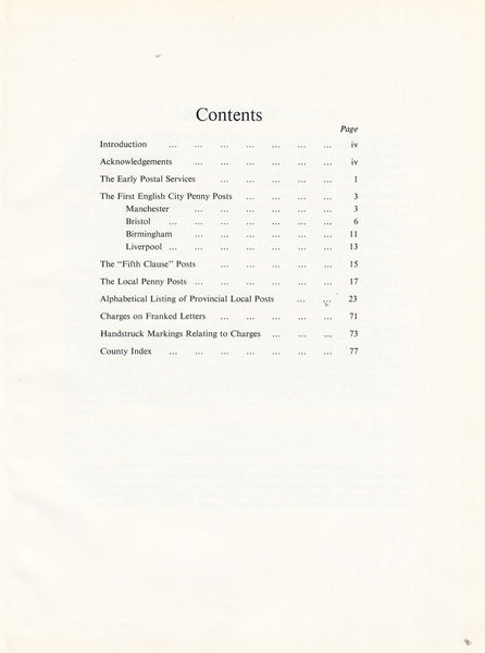 101445 - 'THE ENGLISH PROVINCIAL LOCAL POSTS 1765-1840' BY G.F. OXLEY.