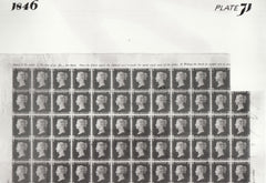 101490 - 1846 DIE 1 PLATE 71 ORIGINAL PHOTOGRAPH OF THE IMPRIMATUR SHEET.