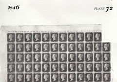 101491 - 1846 DIE 1 PLATE 72 ORIGINAL PHOTOGRAPH OF THE IMPRIMATUR SHEET.