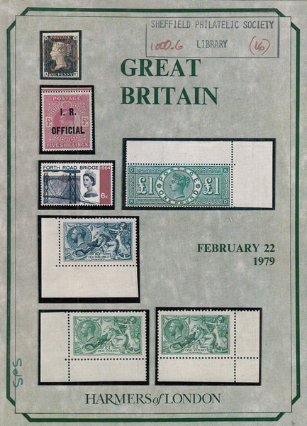101564 - HARMERS GREAT BRITAIN SPECIALISED AUCTION FEBRUARY 1979.