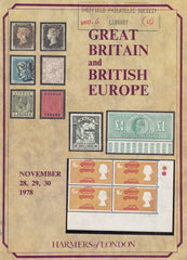 101565 - HARMERS GREAT BRITAIN AND BRITISH EUROPE AUCTION CATALOGUE NOVEMBER 1978.