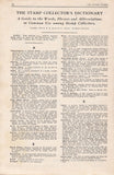 101576 - STAMP COLLECTION MADE EASY/STAMP FINDER AND COLLECTOR'S DICTIONARY.