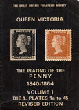 101611 - THE PLATING OF THE PENNY VOLUME 1 BY BROWN PLATES 1A-45 REVISED EDITION.