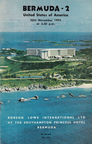 101664 - ROBSON LOWE SALES NOVEMBER 1975 HELD IN BERMUDA OFFERING USA ETC.