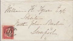 101692 - ISLE OF MAN/1857 DIE 2 1D PL.47 (CC) TRANSITIONAL SHADE (SPEC C9).