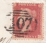 101692 - ISLE OF MAN/1857 DIE 2 1D PL.47 (CC) TRANSITIONAL SHADE (SPEC C9).