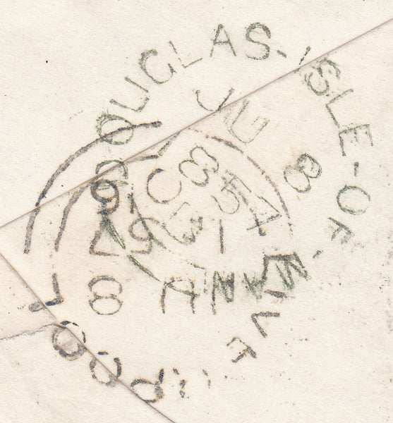 101692 - ISLE OF MAN/1857 DIE 2 1D PL.47 (CC) TRANSITIONAL SHADE (SPEC C9).