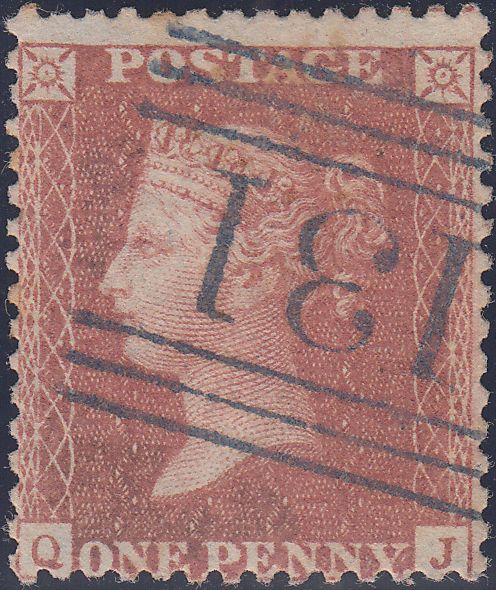 101877 - PL.46 (QJ) (SG40)/BLUE "131" NUMERAL OF EDINBURGH (SPEC C1vb CAT £400).