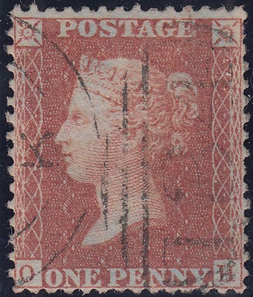 101880 - PL.46 MATCHED PAIR LETTERED OH BLUED PAPER (SG29) AND WHITE PAPER (SG40).