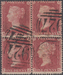 101885 - PL.58 (SJ SK TK TL) BLOCK OF FOUR (SG40).
