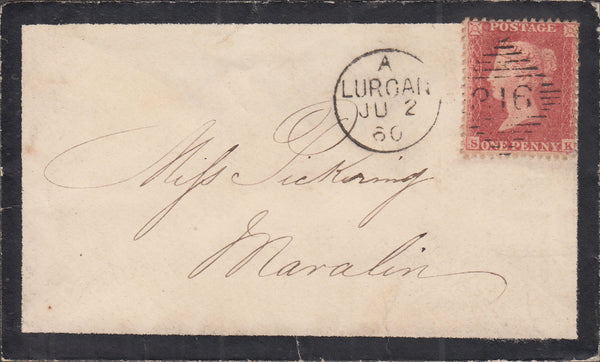 101892 - PL.58 (SK) (SG40) ON COVER IRISH USAGE.