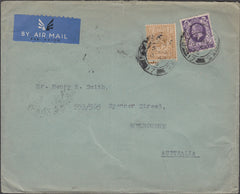 101926 - 1936 MAIL BRADFORD (YORKS) TO AUSTRALIA.