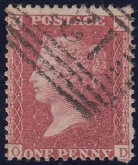 102482 - 1857 1D PL.47 (OD) (SG40)/MISSING PERF HOLES.