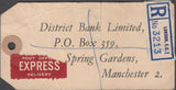 102551 - KGVI BANKER'S PARCEL TAG/2/6 YELLOW-GREEN/U.P.U.