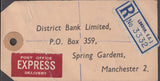102552 - 1949 BANKER'S PARCEL TAG.