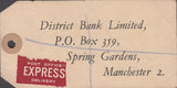 102565 - 1948 BANKER'S PARCEL TAG/KGVI 2/6 YELLOW-GREEN (SG476b).