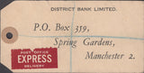 102566 - 1948 BANKER'S PARCEL TAG/KGVI 2/6 YELLOW-GREEN (SG476b).