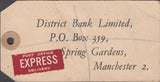 102568 - 1948 BANKER'S PARCEL TAG/KGVI 2/6 YELLOW-GREEN (SG476b).