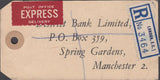 102572 - 1948 BANKER'S PARCEL TAG/KGVI 2/6 YELLOW-GREEN/OLYMPIC GAMES.