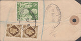 102573 - 1948 BANKER'S PARCEL TAG/ KGVI 2/6 YELLOW-GREEN (SG476b).