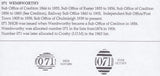 102583 - "071" 3VOS BARRED NUMERAL OF WEMBWORTHY (DEVON).
