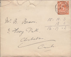 102771 - 1920 SWAFFHAM-BULBECK (CAMBS) CDS.