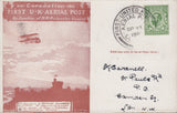 102886 1911 FIRST OFFICIAL U.K. AERIAL POST, A USED SET OF SIX LONDON POST CARDS USED ON THE SIX DIFFERENT DATES FOR THIS EVENT ALL WITH THE SCARCER DIE 5, TO THE SAME ADDRESSEE.