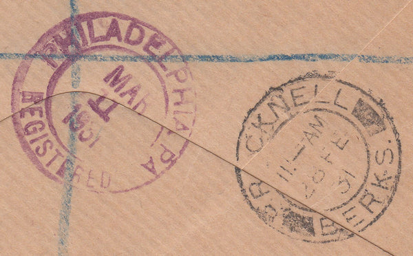 102931 - 1931 REGISTERED MAIL BRACKNELL TO USA.