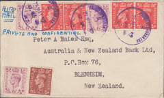 103170 - 1952 MAIL FINCHLEY CHURCH END TO NEW ZEALAND.