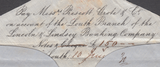 103200 - 1854 BANKER'S MAIL LOUTH TO MACCLESFIELD/2D BLUES (SG14).