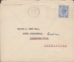 103407 - 1952 MAIL WREXHAM TO LUXEMBOURG.