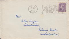 103417 - 1949 MAIL WEMBLEY TO CZECHOSLOVAKIA.