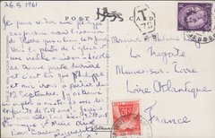 103422 - 1961 UNDERPAID MAIL PEVENSEY TO FRANCE.