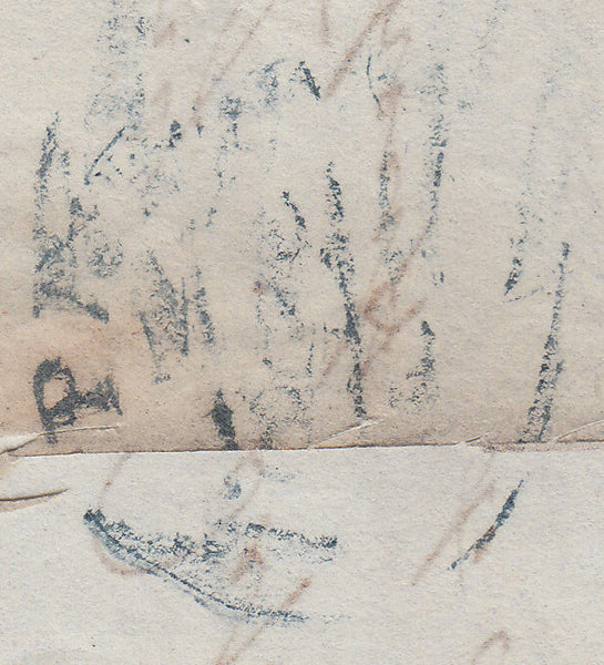 103515 - BLUE MALTESE CROSS OF PRESTON ON COVER (SPEC B1sc CAT. £700)/PL.28 (RJ) (SG8).