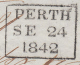 103524 - PL.24 (MD)/PERTH MALTESE CROSS (SG8 SPEC B1tt) ON COVER.