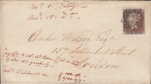 103573 - PL.16 (AE) (SG8)/EDINBURGH MALTESE CROSS ON COVER.