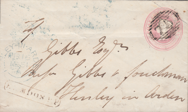 103643 - WARKS/ELMDON P.P. HAND STAMP (BM276)/1D PINK.