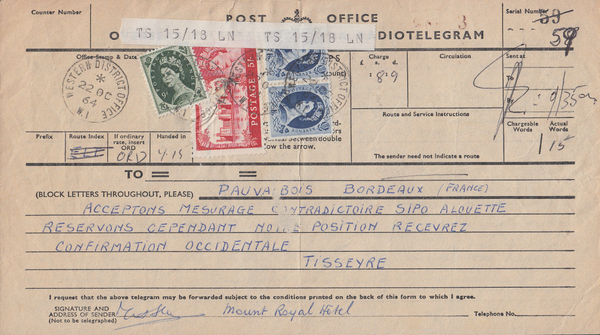 103696 - 1964 TELEGRAM/5S CASTLE.