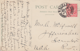 103708 - 1911 POST CARD BELFAST TO U.S.A.