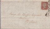 103808 - 1D RED BLACK PLATE 2 (II) (SG7)/EDINBURGH M.C. ON COVER.