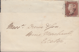 103877 - 1842 PLYMOUTH "COMMON" TYPE M.C./"C" RECEIVER'S HAND STAMP OF STONEHOUSE.
