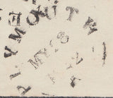 103877 - 1842 PLYMOUTH "COMMON" TYPE M.C./"C" RECEIVER'S HAND STAMP OF STONEHOUSE.