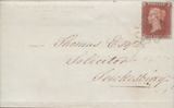 103882 - 1843 WINCHCOMB UDC (GL887) AND MALTESE CROSS ON COVER.