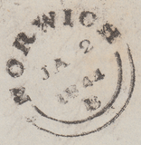 103889 - THE DISTINCTIVE MALTESE CROSS OF NORWICH ON COVER (SPEC B1ts CAT. £1800).
