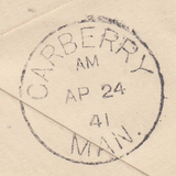 104079 - 1944 ENVELOPE NOTTINGHAM TO CANADA/2/6 BROWN (SG476).