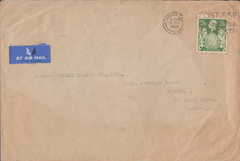 104091 1948 AIR MAIL LONDON TO AUSTRALIA WITH 2/6D YELLOW-GREEN (SG476b).