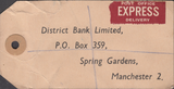 104154 - 1949 KGVI BANKERS PARCEL TAG/2/6 YELLOW-GREEN (SG476b).