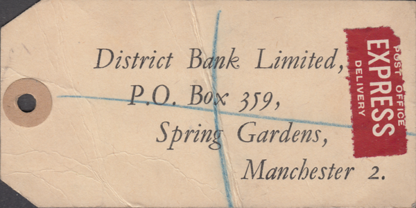 104160 - KGVI BANKERS PARCEL TAG/2/6 YELLOW-GREEN (SG476b).